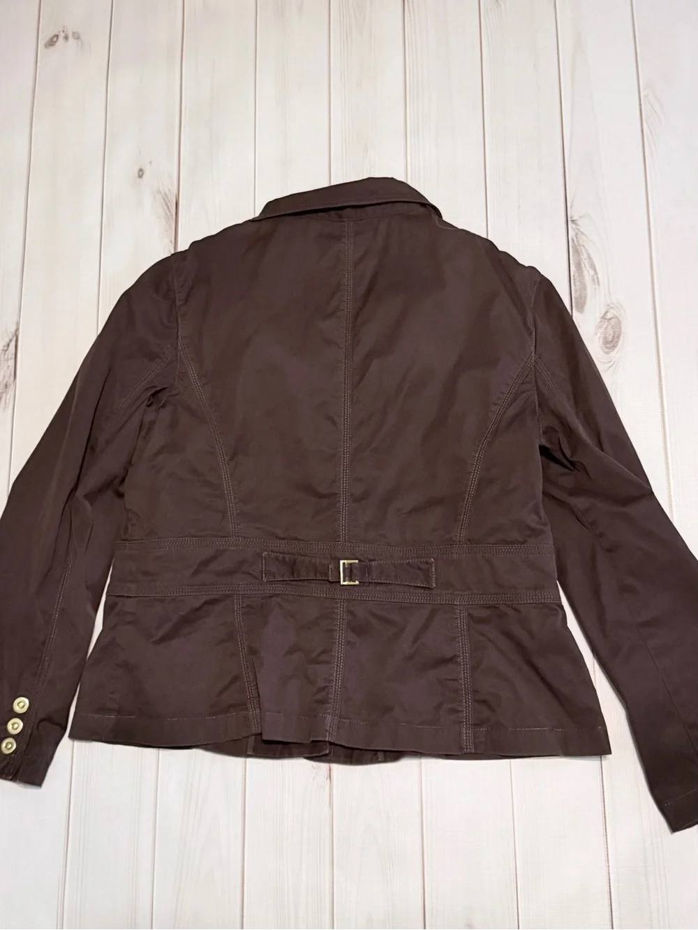 Jones New York Brown Button-Front Jean Jacket